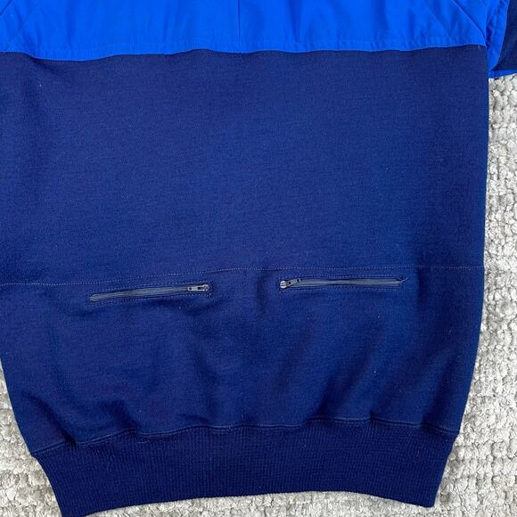 Vintage Men’s Cycling Jacket 1973 Sergal Milano Size Med EU 3 Acrylic Wool Blue - Picture 3 of 11